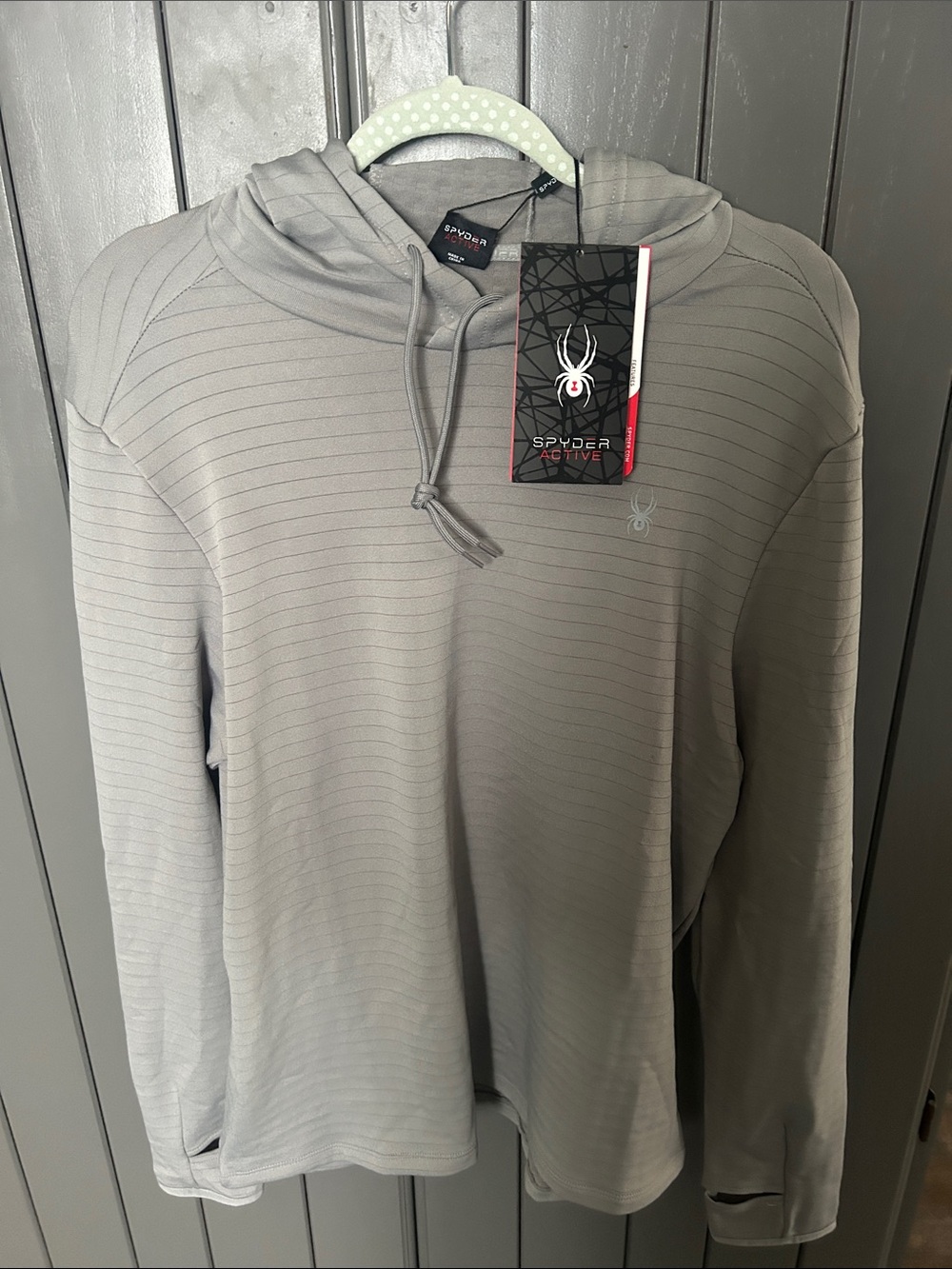 Spyder Light Gray Hooded Pullover